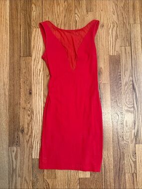 american apparel red skater dress NWT American Apparel Violette Skater Dress Port Maroon Open Back Fit & Flare XS